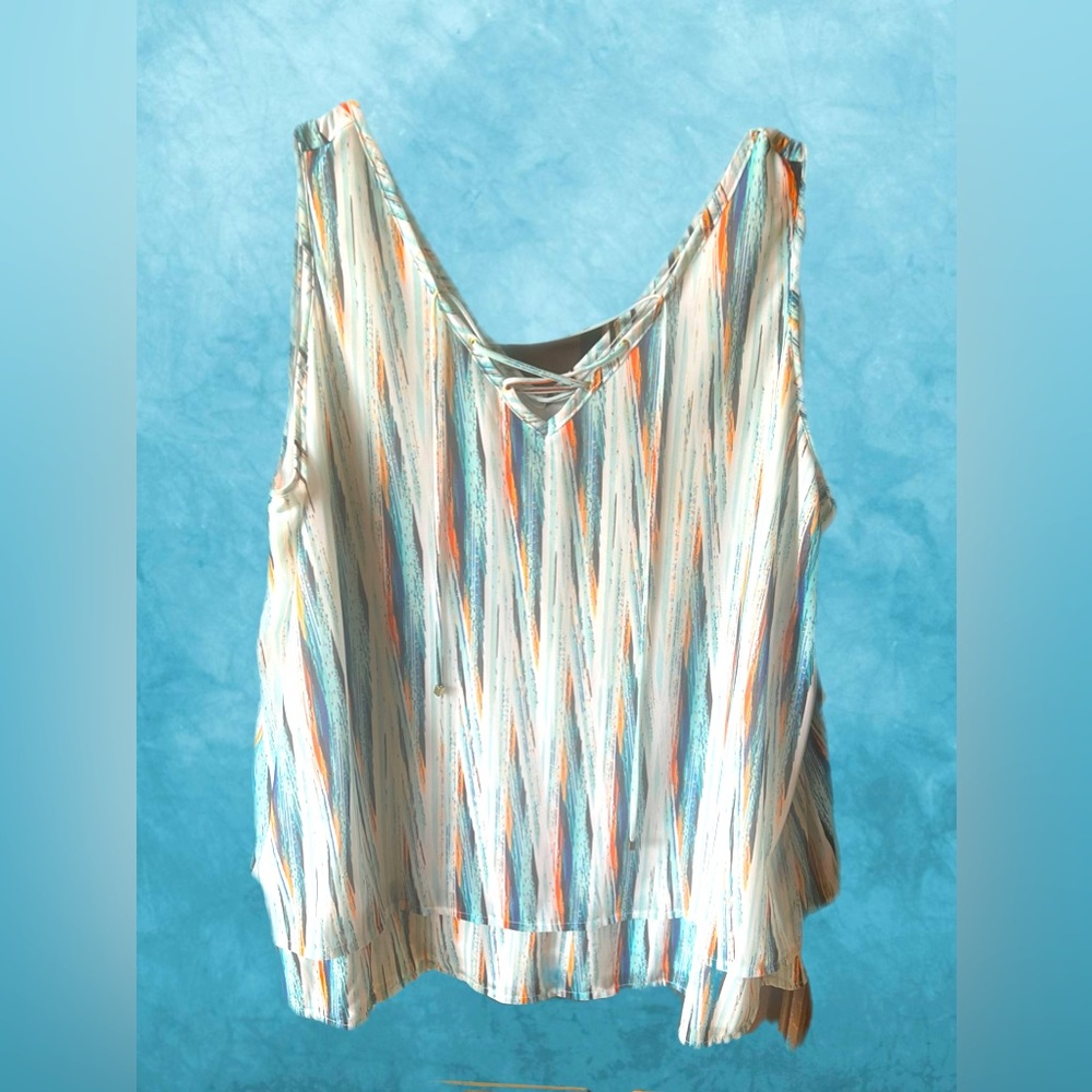 NWT XL Layered flowy tank top